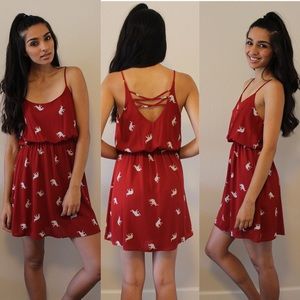 Crimson Elephant Dress